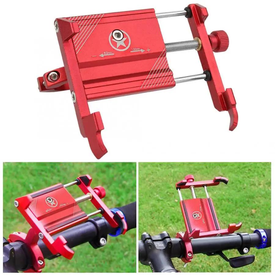 360 Degree Rotation Motorcycle Bicycle Fixing Navigation Phone Holder Stand Support Phone Stand Holder Support Accessories