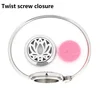 25MM 316L Stainless Steel Aromatherapy Bracelet Essential Oil Diffuser Perfume Locket Bangle Jewelry Free 10Pads 4