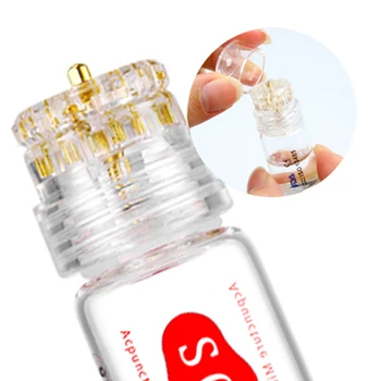 

Hydra Needle 20 pins Micro Needle Titanium Tips Bottle Meso Derma Rolling Anti-aging Titanium Tips Bottle Needle-free Mesothera