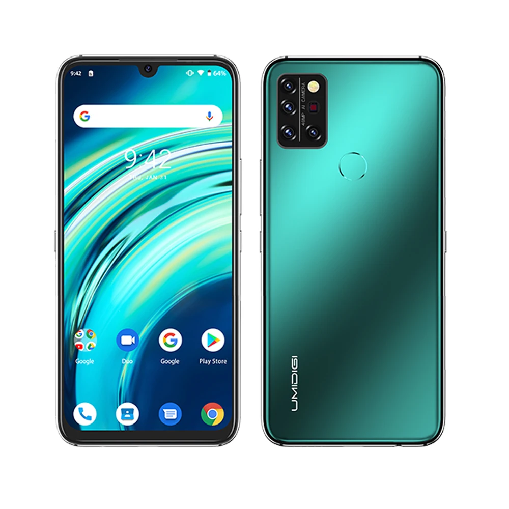 UMIDIGI A9 Pro 6.3" FHD+ SmartPhone Global Version Unlocked 48MP/32MP Quad Camera 24MP Selfie Helio P60 Cell Phone best android cellphones Android Phones