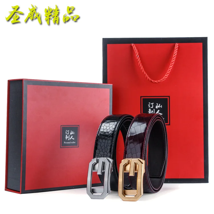 

2019 New Style Korean-style MEN'S Leather Belt Genuine Leather Business Pant Belt Fashion Casual MEN'S Belt