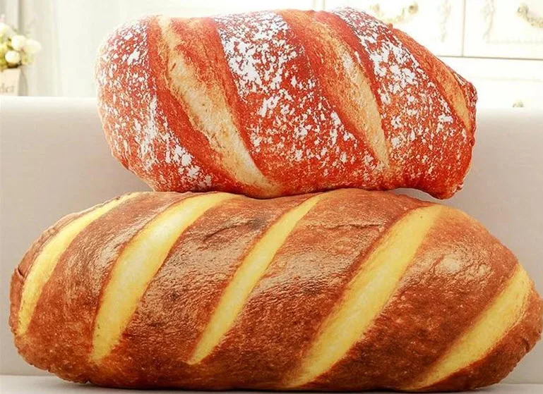 

50cm Toy butter bread doll Cartoon sesame Pizza Beefsteak pillow Delicious food plush pillow Simulated snack decoration cushi
