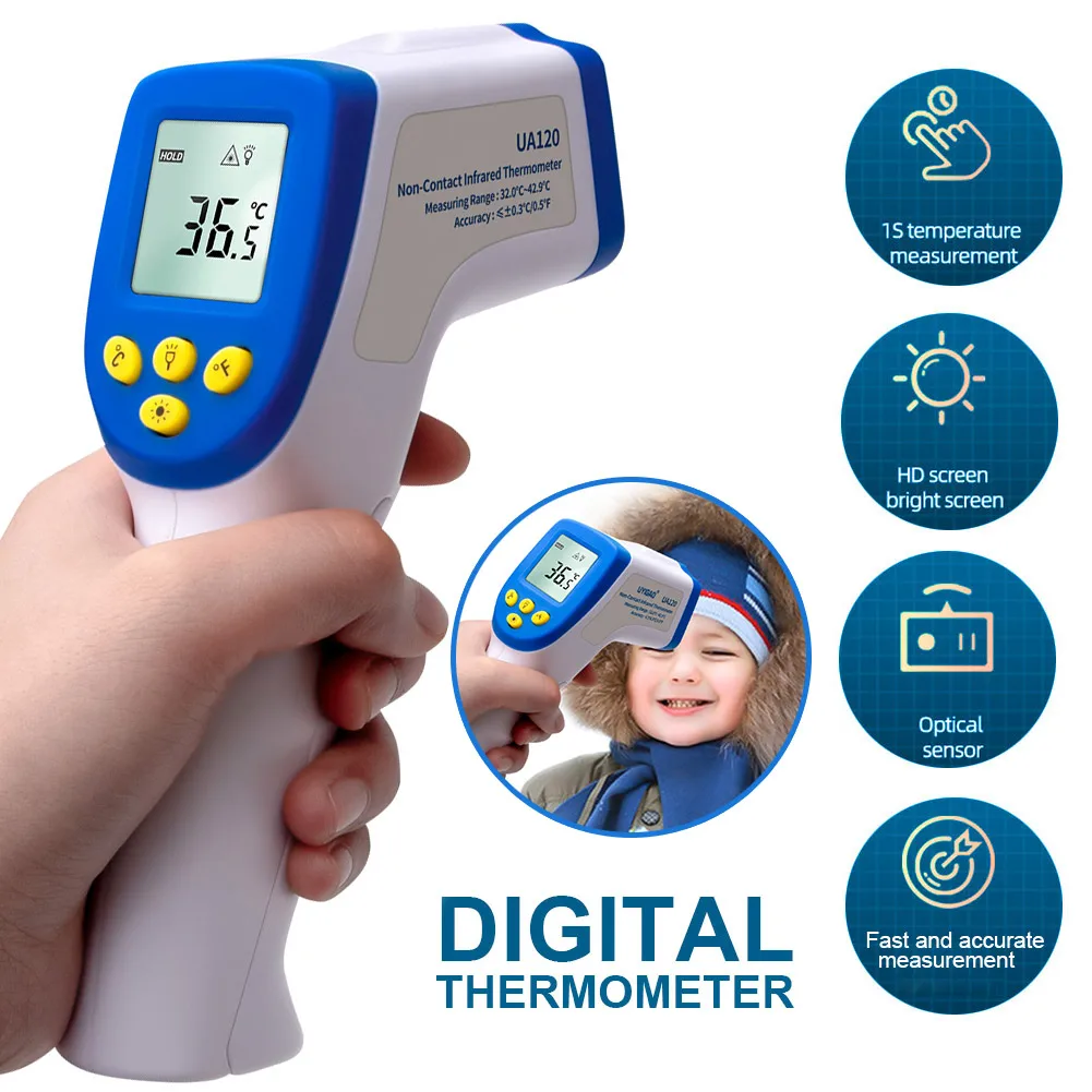 

Hot Digital LCD Industrial RZ Infrared Thermometer Laser Pyrometer Handheld IR Thermometer Non-Contact Temperature Meter Gun