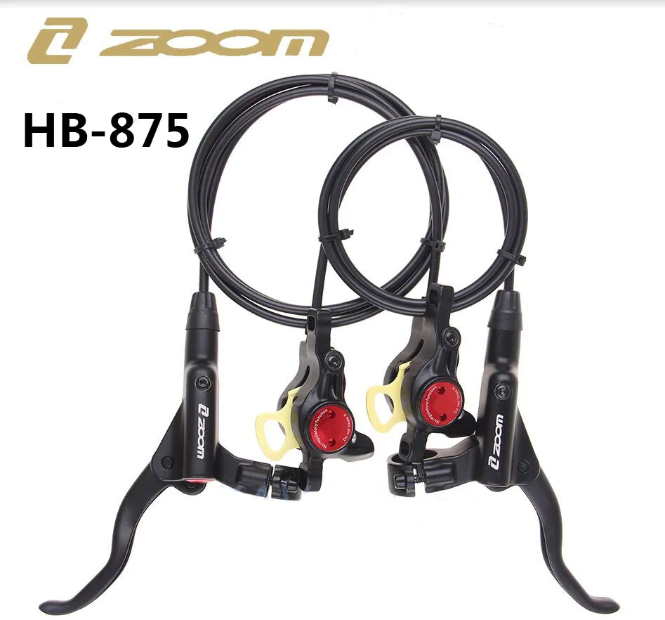 

ZOOM HB 875 Hydraulic Brake Lever Front 800/ Rear 1400 mm for Bicycle Mountain MTB Bike Disc Brake clamp Brake pads selling 2019