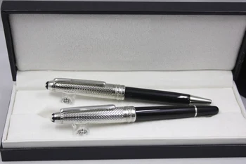 

Wakaka Pen 163 Carved black Silver Clip Ballpoint Pen Roller Ball Pen Fountain Pen