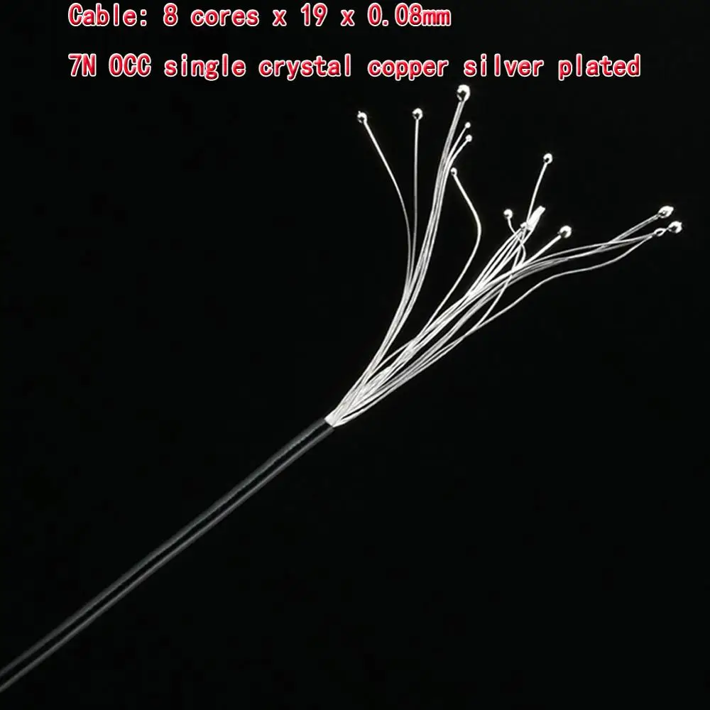 Thouliess HIFI Silver Plated Headphone Upgrade Cable for OPPO PM 1 PM 2 HE1000 400S 560 Headphones 2x2 5mm Extended plug