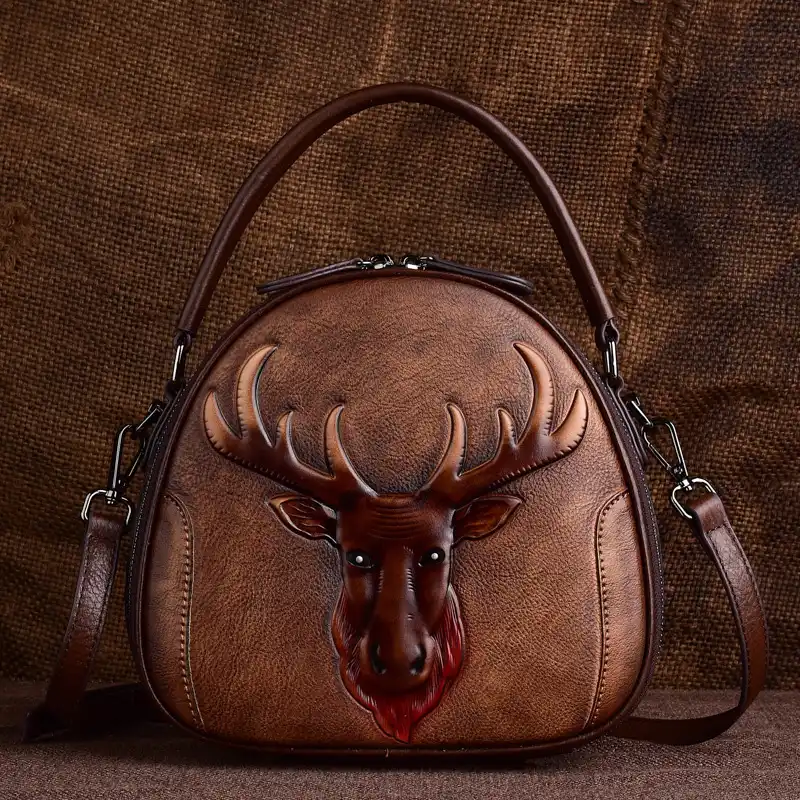 animal print leather handbags