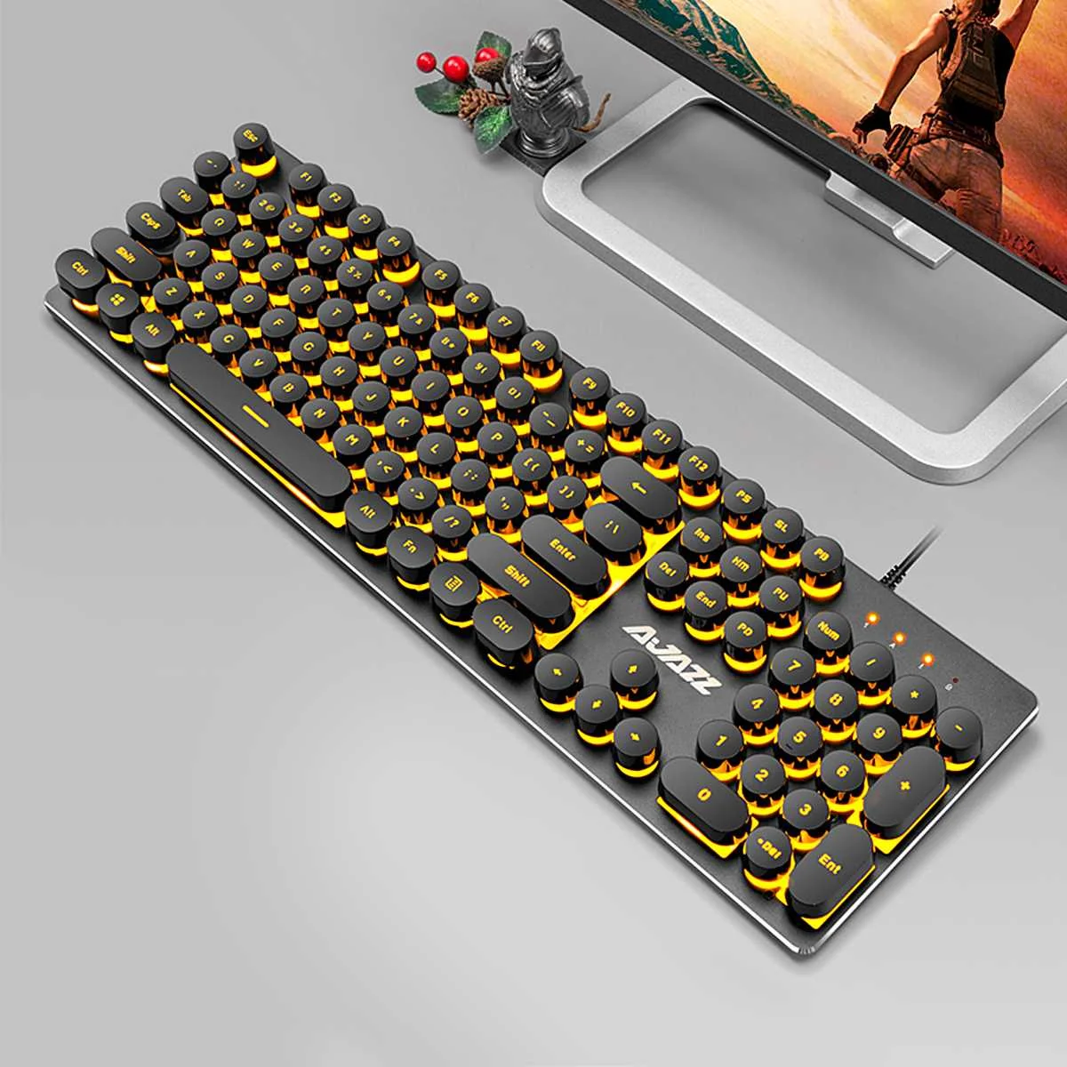 104 клавиш USB проводной игровой светодиодный Подсветка клавиатуры с RGB подсветкой геймерская подсветка геймерская клавиатура для ПК компьютера