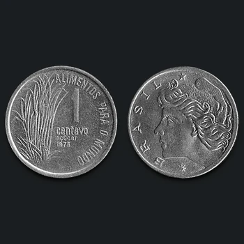 

Brazil 1 Cruzeiro 1975100% Real Unc Genuine Original Coins Collection Coin