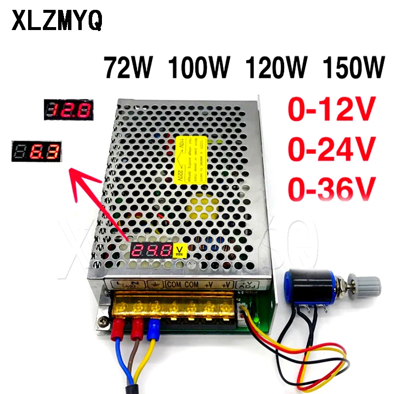 2A 4A 6A 10A Digital Display AC 220V 110V to DC 12V 24V 36V 150W ...