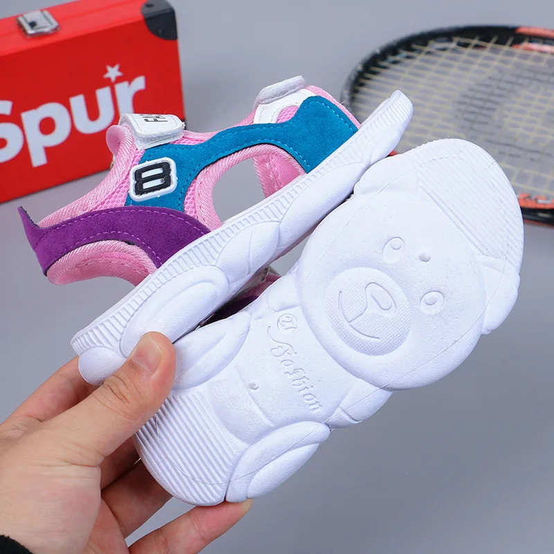 Summer New Kids Sandals Boys Girls Sport Casual Light Shoes Children Baby Flat Shoes Kids Beach Leather Sandals Fashion Sandals