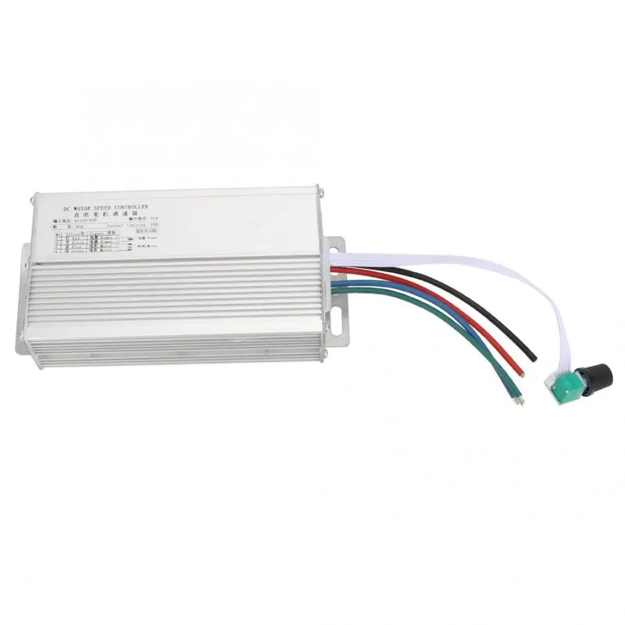 12~ 60V DC щетки мотора Скорость контроллер Плавная регулитор скорости двигателя регулятора 80A подходит для щетки мотора постоянного тока