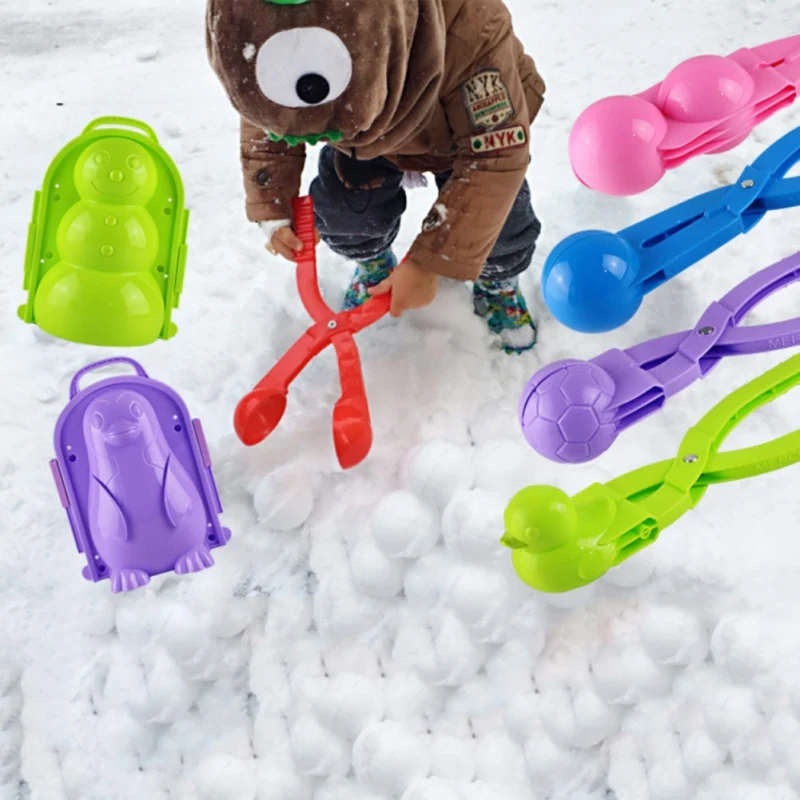 3D футбол Снежный мяч производитель клип дети зимний Снежный мяч производитель плесень Спорт на открытом воздухе Снеговик песок делая плесень игрушка снежки бой