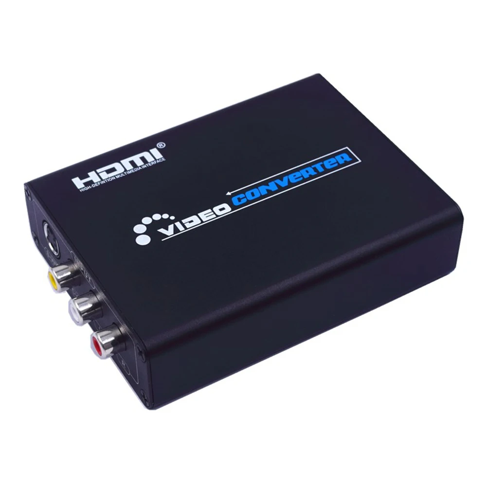 AV в HDMI CVBS Композитный S-Video R/L в HDMI 720p 1080p RCA S-Video кабель 3RCA AV в HDMI конвертер адаптер апскейлер для ПК ТВ