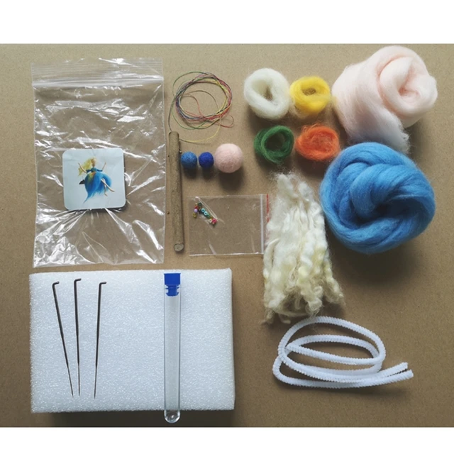 Flower Fairy Needle Felting Kits, Elf Felting Supplies, Gift for Mom,  Grandma, Video Instruction for Beginner