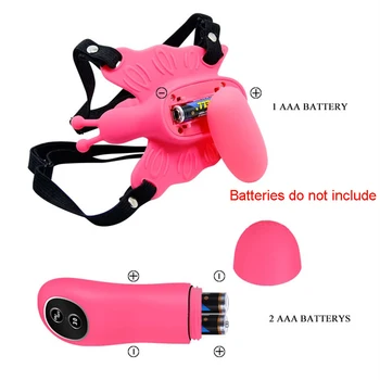 Wireless Remote Control Harness Strap on Panty Butterfly Vibrator, Women Invisible Wearable G Spot Clitoral Stimulator Vibrators 3