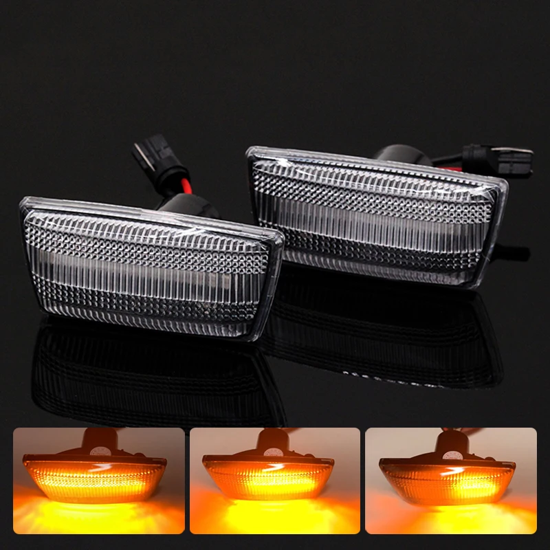 SUNKIA светодиодный, боковой, габаритный фонарь для Vauxhall/Opel/Chevrolet/Holden/Cadillac/Buick/Daewoo E-mark одобренный плавный светильник - Испускаемый цвет: Smoke Cover