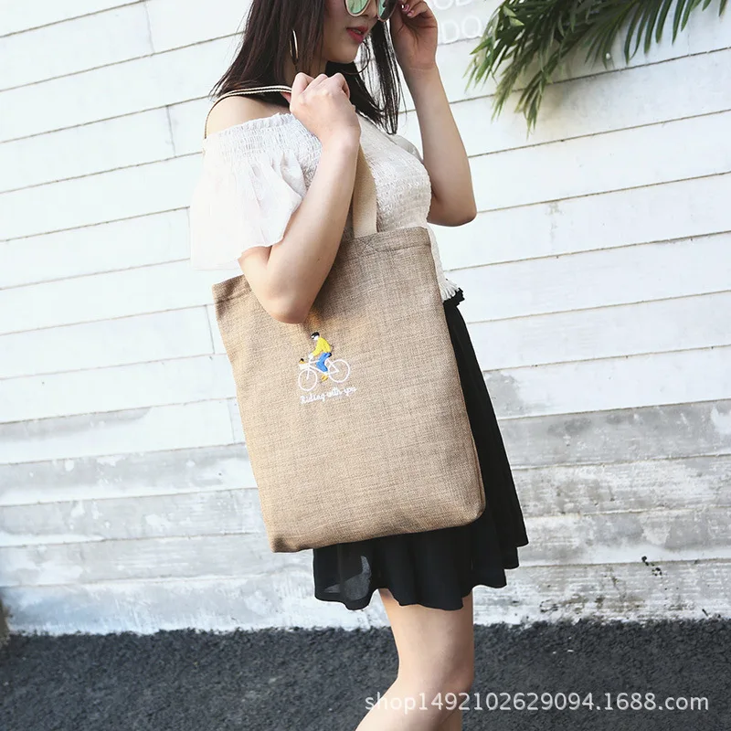 Микро для моды стиль в Корейском стиле вышивка сумка на плечо Студенческая бу xi dai простая художественная и художественная сумка для покупок