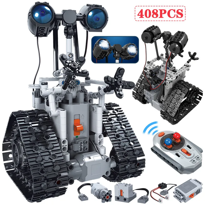 408 шт. город RC Электрический Робот строительные блоки технические дистанционного