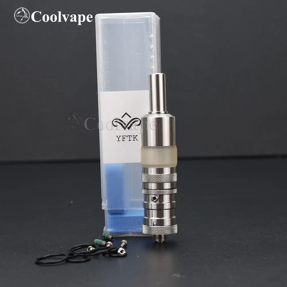 YFTK Style FlasheVapor Vs Dual Mini 17mm RTA Tank 3ml 316 Stainless