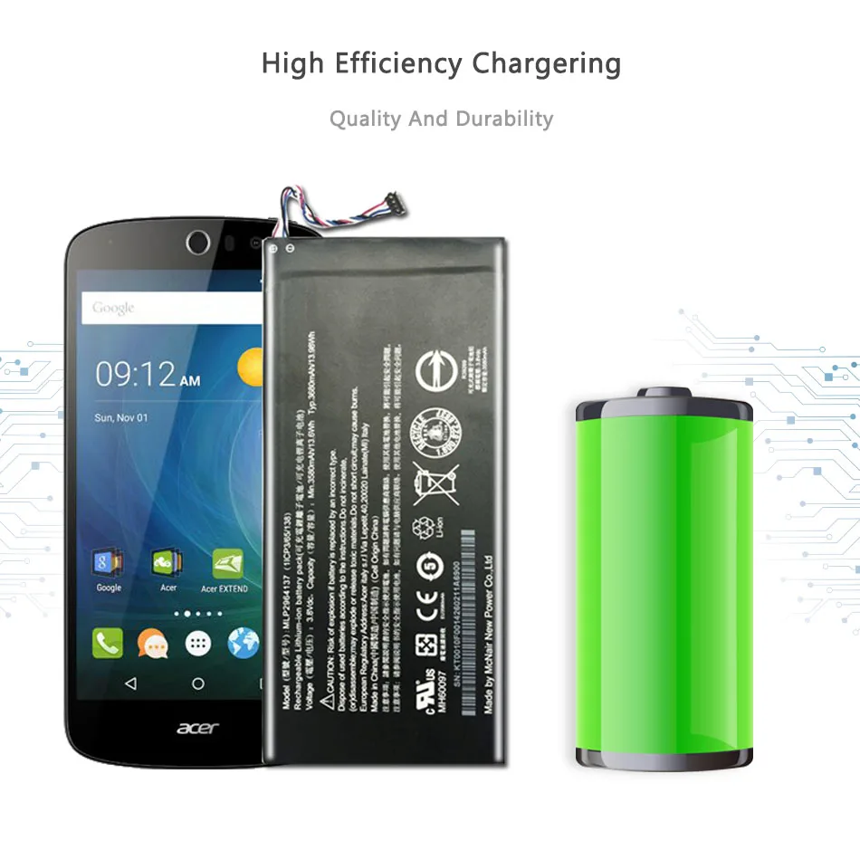 Высокое качество 3580 мАч MLP2964137 Аккумулятор для acer Lconia One 7 B1-730 B1-730HD A1402 3165142P Литий-полимерный аккумулятор