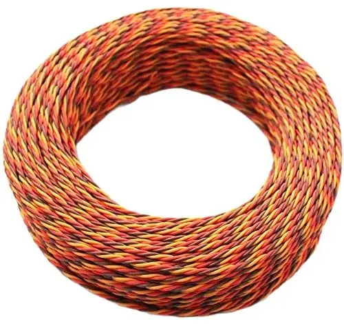 Twist-Servo Lead Extension-Cable Airplane-Accessories Futaba JR 26awg RC 30/60-Core 3-Way