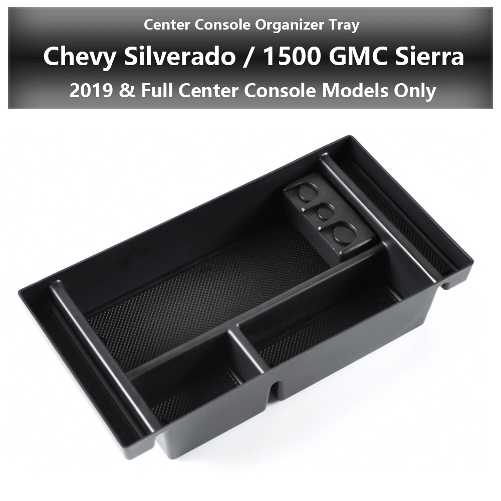 Armrest Secondary Glove Box For Chevy Silverado 1500 GMC Sierra 1500 Center Console Organizer Tray- Sierra Stowing Tidying
