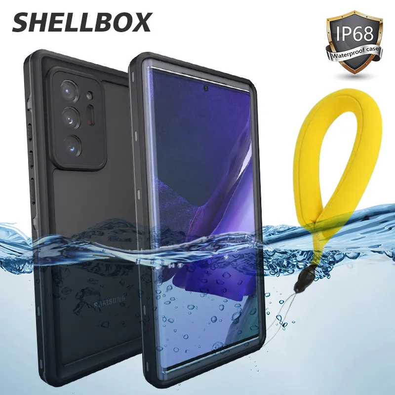 Чехол SHELLBOX водонепроницаемый для Samsung Note 20 Ultra S21 Plus уличный противоударный чехол