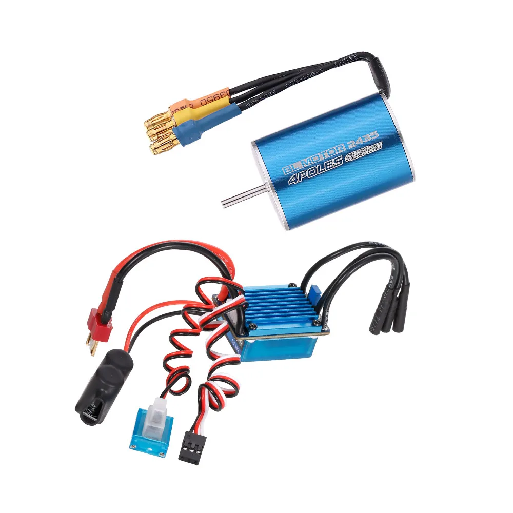 2435 4800KV 4P Бесконтактный бесщеточный двигатель с 25A ESC электрический регулятор