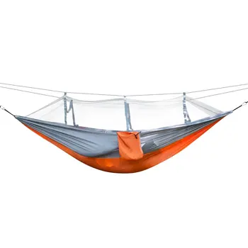 

Portable Size Lightweight High Strength Mosquito Net Parachute Hammock Hanging Bed for Outdoor Camping Hunting