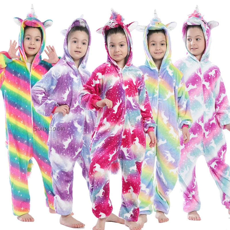 Kigurumi Unicorn Children's Pajamas For Girls Boys Sleepwear Animal Panda Onesie Kids Costume Jumpsuit Baby Pijamas Kigurumi Unicorn Children's Pajamas For Girls Boys Sleepwear Animal Panda Onesie Kids Costume Jumpsuit Baby Pijamas