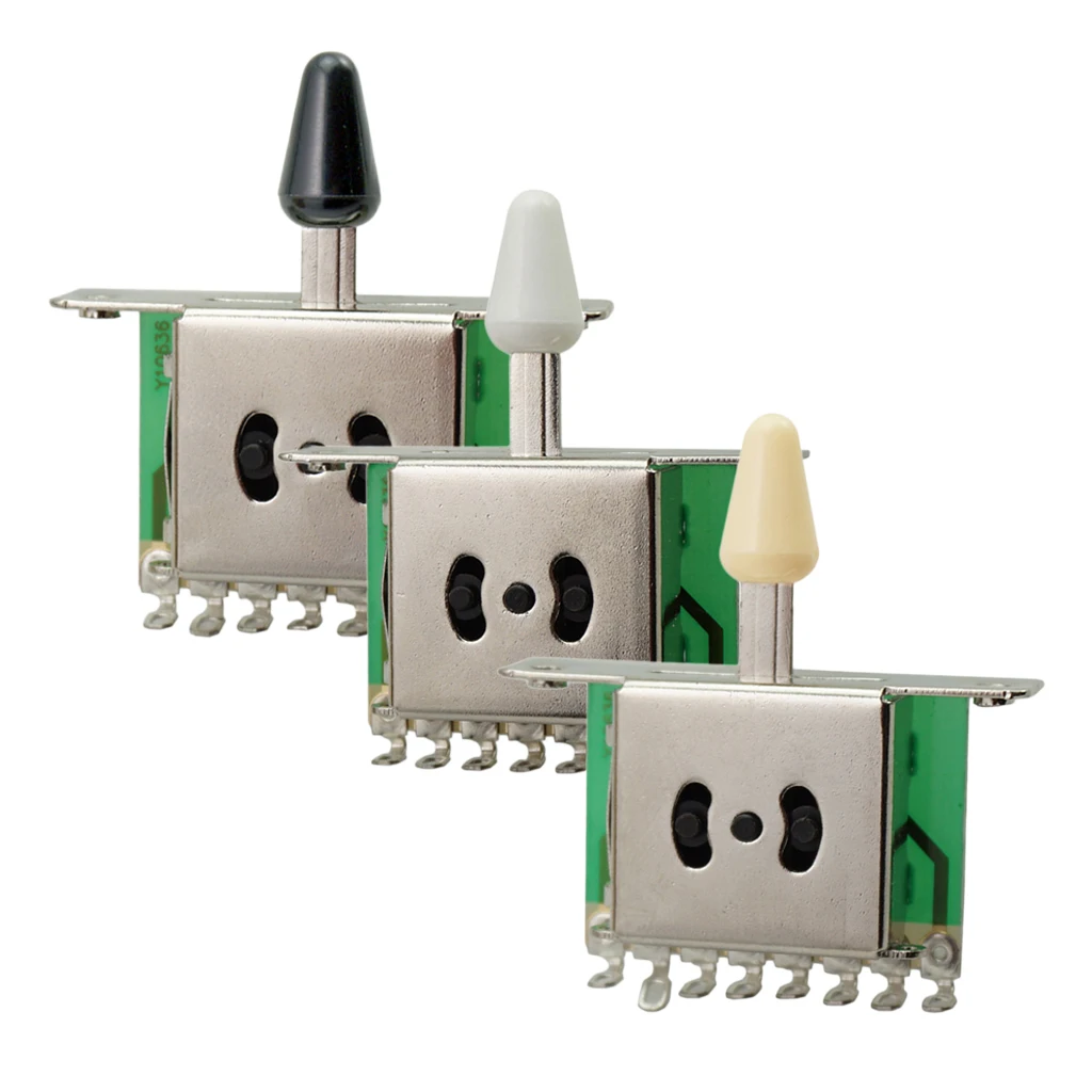 3 Way Pickup Switch with Knob for Fender Stratocaster Electric Guitars