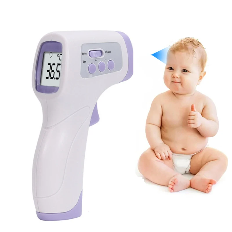 

In Stock Digital Infrared Thermometer Non-contact Baby Adult Forehead Temperature Thermometer IR Measure Device