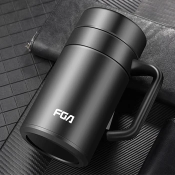 

Vacuum Portable Thermos Tea Mug Strainer Stainless Double Wall Thermo Mug Modern Caneca Termica Simple Insulate Bottle KK60BW