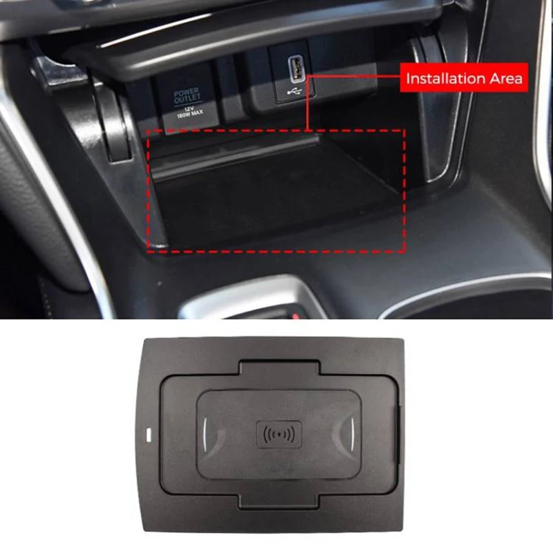 

Mobile Phone Wireless Charger Wireless Charging Board Cover Car Accessories for Honda Accord 2018 2019 2020 10Th Generation