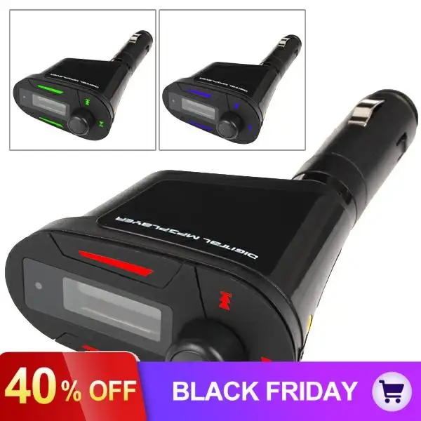 LCD Screen Wireless Car Music MP3 Player FM Transmitter with Remote Control