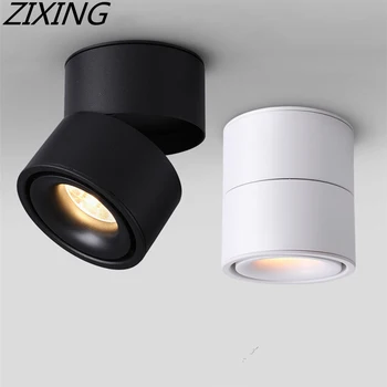 

Led Surface Mounted Ceiling Light Down light 7W/12W LED ceiling lamp Foldable and 360 degree rotatable led COB spot light