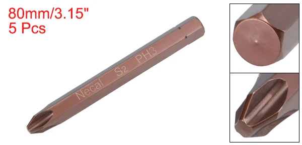 5or16inchx80xPH3 5p Uxcell 3/5/8/10/20 штук отвертка Philips bits с шестигранным хвостовиком Длина крест Магнитная отвертка бит покраснение 1/4 дюйма 5/16 дюймов - Цвет: 5or16inchx80xPH3 5p