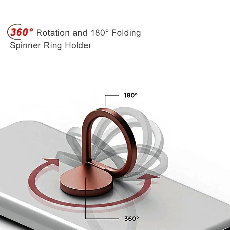 Spinner Ring Stand Folding Rotary Holder Raindrop Finger Grip Mount Phone Ring Holder CellPhone Kickstand suporte celular Movil