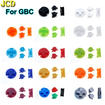 

JCD 1 set Plastic Power ON OFF Buttons Keypads for Gameboy Color Colorful Buttons for GBC D Pads A B Buttons