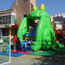 Открытый Надувной слайд парк развлечений сухое скольжение детский игровой центр