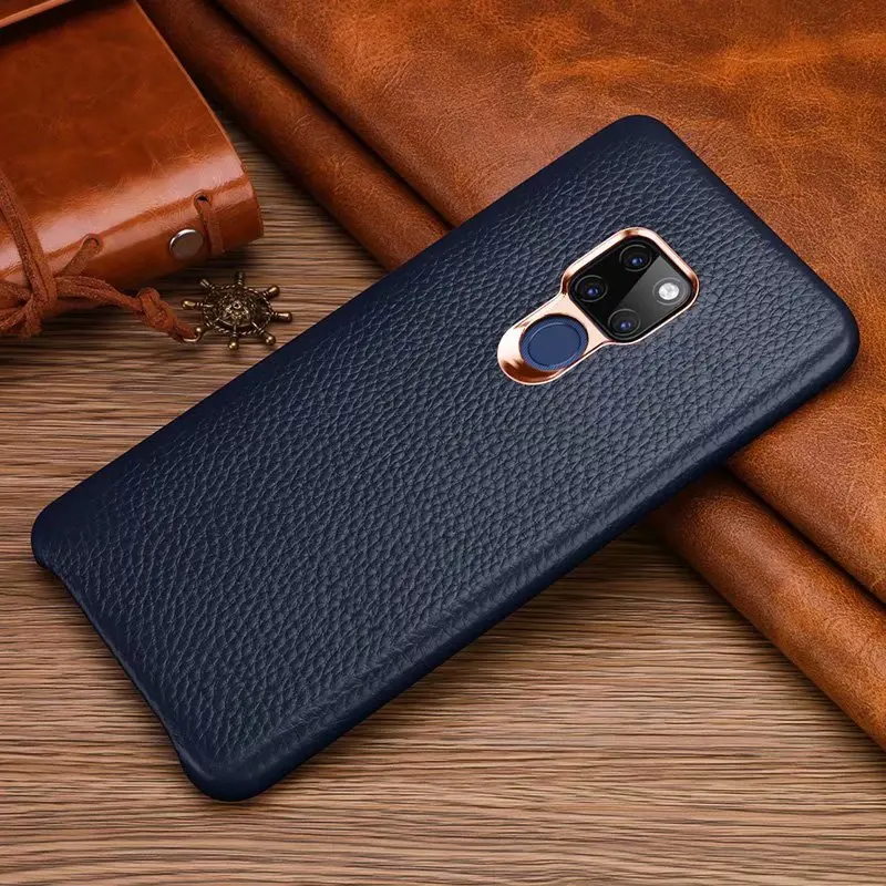 XOOMZ чехол для huawei mate 20 Pro Capa Роскошный чехол из натуральной кожи для huawei mate 20/Pro Чехол для телефона s - Цвет: Синий