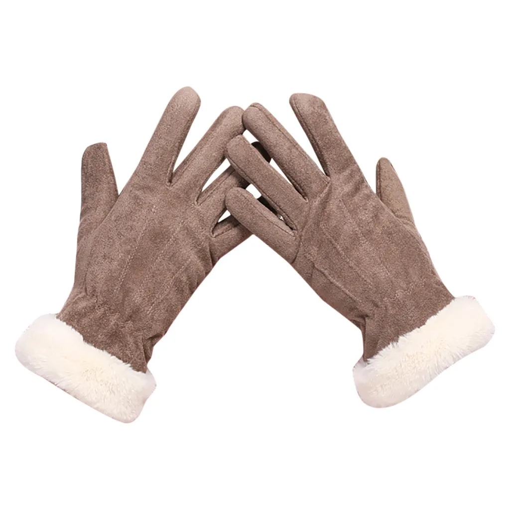 Новые женские зимние водонепроницаемые Нескользящие перчатки Guantes Mujer с эластичными манжетами теплые перчатки с мягкой подкладкой# C11