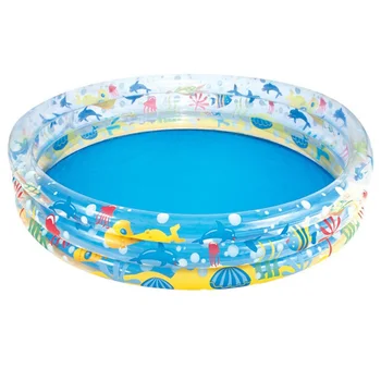 

Ocean Style Inflatable Swimming Pool Household Bathtub Swimming Pool Foldable Water Mattress for Kids Outdoor Indoor (15.2x30cm)