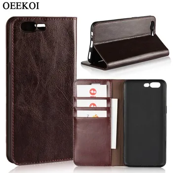 

OEEKOI Crazy Horse Genuine Leather Wallet Flip Case for OnePlus 7T Pro/7T/7 Pro/7/6T/5/6/5T