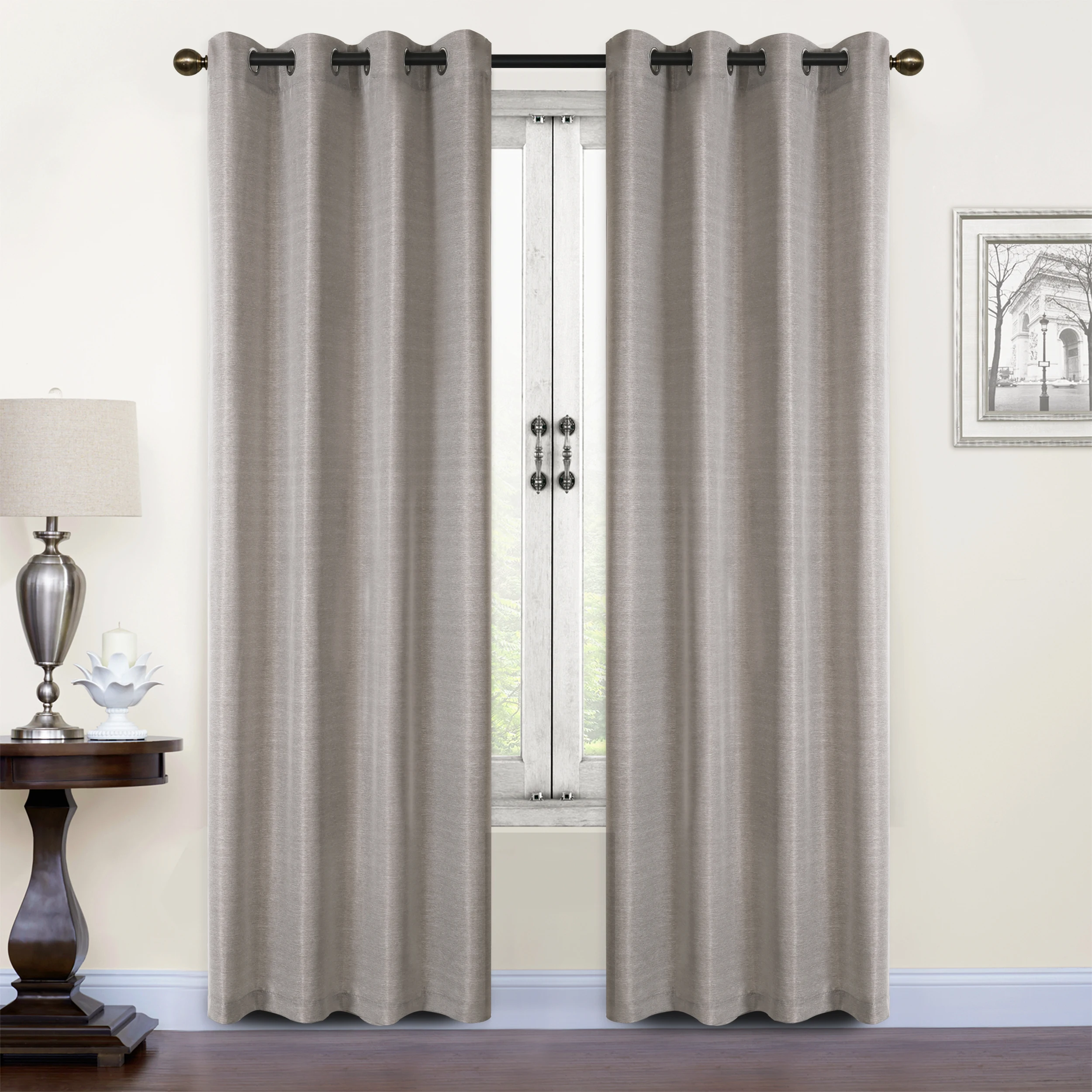 

SUO AI TEXTILE Blackout Curtains Linen Curtains For Windows 1 Panel