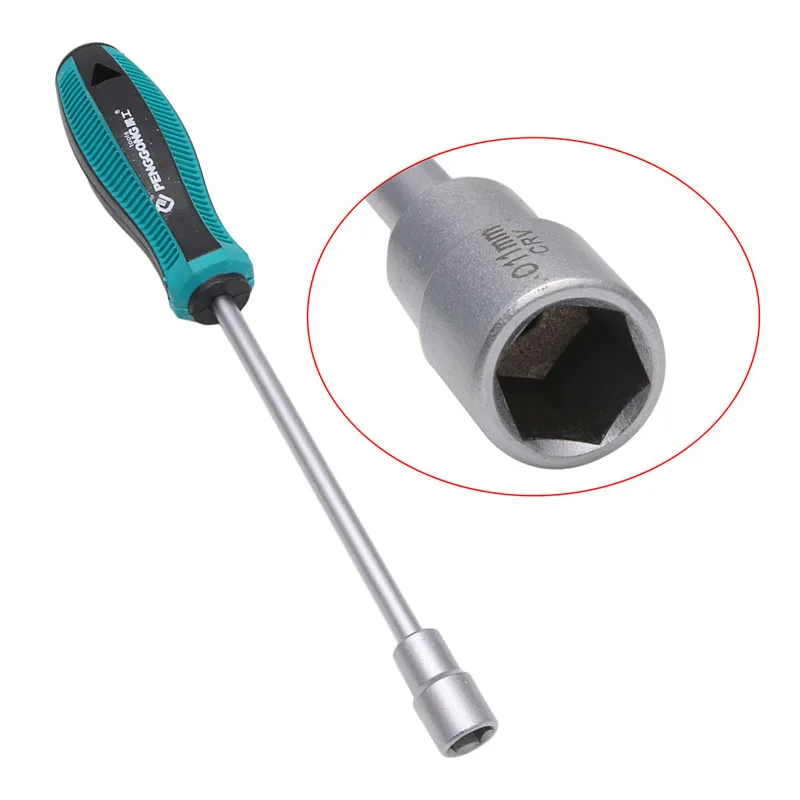3-11 мм металлическая розетка драйвер торцевой ключ для шестигранной гайки отвертка Nutdriver ручной инструмент - Цвет: 11mm