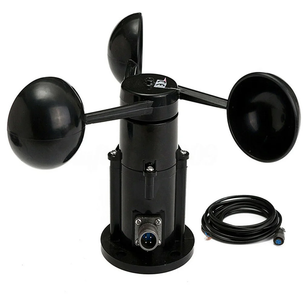 

Measurement Instrument Wide Use Signal Output With Cable Anemometer Anti Interference 0-5V Three Cups Wind Speed Sensor