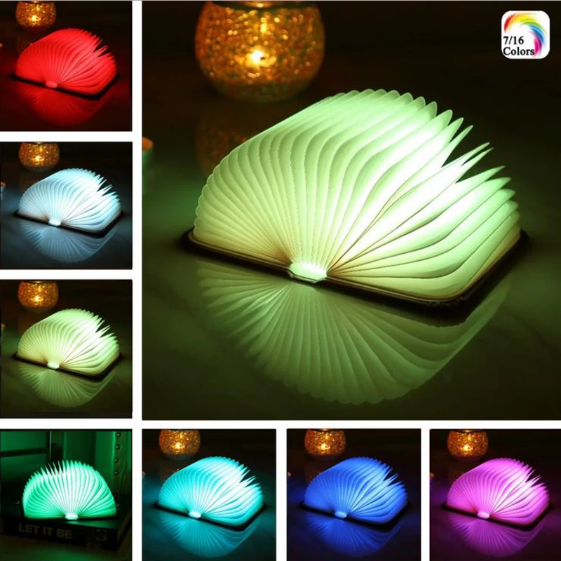 ПУ книжный светильник креативный подарок откидной складной светодиодный