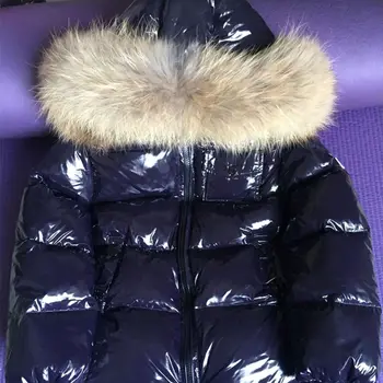 

Kids Down Jacket 2020 Winter Fashion Raccoon Fur Collar Children Warm Outerwear For Baby Boys Girls 85-145CM Snow Coat Dwq773